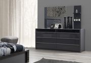 Glossy / Matte gray European style king bed by Mod-Arte additional picture 7