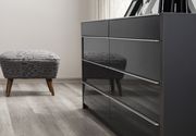 Glossy / Matte gray European style king bed by Mod-Arte additional picture 8