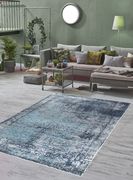 Mirage 5'2 x 7'2 Modern & Contemporary Abstract Navy/Gray area rug by Mod-Arte additional picture 5