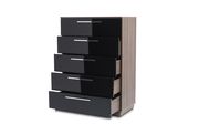 Contemporary black / walnut chest by Mod-Arte additional picture 3