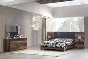Walnut / Gray contemporary European king bed by Mod-Arte additional picture 2