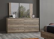 Modern two-tone brown European platform bed by Mod-Arte additional picture 8