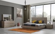 Modern two-tone brown European king bed by Mod-Arte additional picture 8