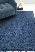 Silky Shag 5'2 x 7'2 Modern & Contemporary Solid Blue area rug additional photo 4 of 9