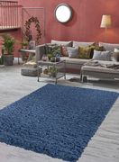 Silky Shag 5'2 x 7'2 Modern & Contemporary Solid Blue area rug additional photo 5 of 9
