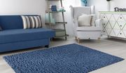 Silky Shag 5'2 x 7'2 Modern & Contemporary Solid Blue area rug by Mod-Arte additional picture 7