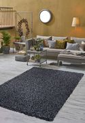 Silky Shag 5'2 x 7'2 Modern & Contemporary Solid Charcoal area rug by Mod-Arte additional picture 5