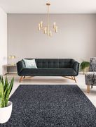 Silky Shag 5'2 x 7'2 Modern & Contemporary Solid Charcoal area rug by Mod-Arte additional picture 6