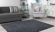 Silky Shag 5'2 x 7'2 Modern & Contemporary Solid Charcoal area rug by Mod-Arte additional picture 7