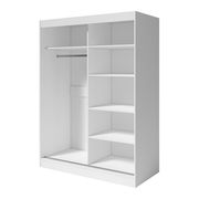 Contemporary wardrobe w/ 1 white / 1 mirrored door by Meble additional picture 3