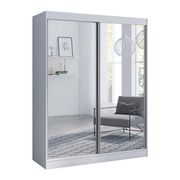 Contemporary wardrobe w/ 2 mirrored doors by Meble additional picture 2