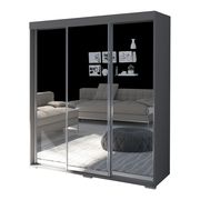 Contemporary wardrobe w/ 3 mirrored doors by Meble additional picture 2
