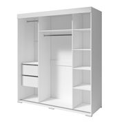 Contemporary wardrobe w/ 3 white doors by Meble additional picture 3