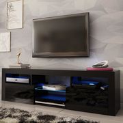 Wall-mounted contemporary TV Stand in black by Meble additional picture 4