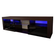 Wall-mounted contemporary TV Stand in black by Meble additional picture 5