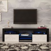 Wall-mounted contemporary TV Stand in black/white by Meble additional picture 3
