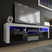 Wall-mounted contemporary TV Stand in white/black by Meble additional picture 6