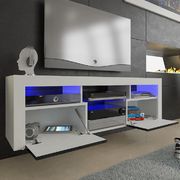 Wall-mounted contemporary TV Stand in white/black by Meble additional picture 8