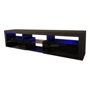 Wall-mounted floating TV Stand in black by Meble additional picture 6