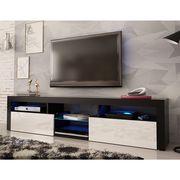 Wall-mounted floating TV Stand in black/white by Meble additional picture 4