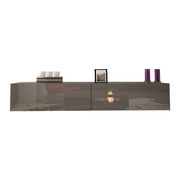 Wall-mounted contemporary glossy TV-Stand by Meble additional picture 3