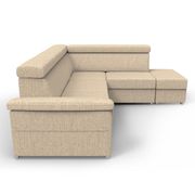 Sectional sofa w/ sleeper and storage in beige fabric by Meble additional picture 4