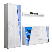 White sideboard / bookcase / shelf 3pcs entertainment center by Meble additional picture 2