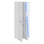 White contemporary glass / lacquer bookcase by Meble additional picture 4