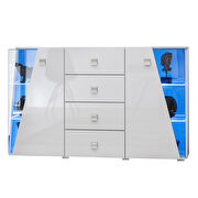 Contemporary white 59-inch sideboard / display by Meble additional picture 2