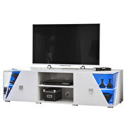 Contemporary white glass / lacquered tv stand by Meble additional picture 2