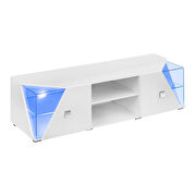 Contemporary white glass / lacquered tv stand by Meble additional picture 3
