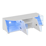 Contemporary white glass / lacquered tv stand by Meble additional picture 4