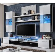 Contemporary Wall-Unit in White/Black by Meble additional picture 2
