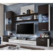 Contemporary Wall-Unit in Wenge/White by Meble additional picture 2
