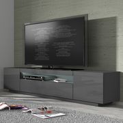 Dark Gray glossy EU-made contemporary TV Stand by Meble additional picture 2