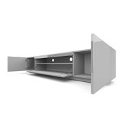 Light Gray glossy EU-made contemporary TV Stand by Meble additional picture 3