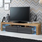 Contemporary low-profile tv-stand w/ LED by Meble additional picture 2