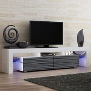 Contemporary low-profile tv-stand w/ LED by Meble additional picture 2