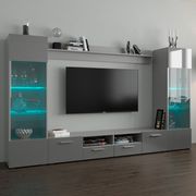Gray contemporary EU-made wall-unit / ent. center by Meble additional picture 2