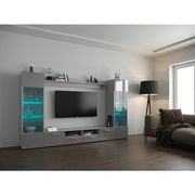 Gray contemporary EU-made wall-unit / ent. center by Meble additional picture 3
