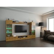 Oak contemporary EU-made wall-unit / ent. center by Meble additional picture 3