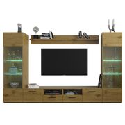 Oak contemporary EU-made wall-unit / ent. center by Meble additional picture 4