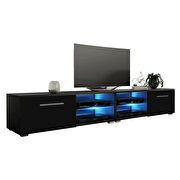 Black contemporary tv stand w/ drawer by Meble additional picture 2