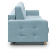 EU-made sofa bed w/ storage in blue fabric by Meble additional picture 3