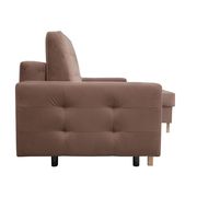 Storage/sleeper small apt sectional in brown by Meble additional picture 3