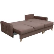 Storage/sleeper small apt sectional in brown by Meble additional picture 5