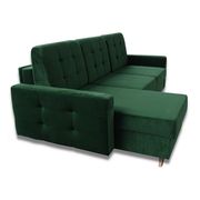 Storage/sleeper small apt sectional in green by Meble additional picture 3