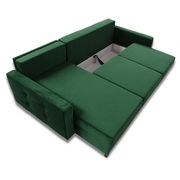 Storage/sleeper small apt sectional in green by Meble additional picture 4