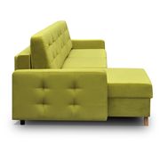 Storage/sleeper small apt sectional in lime green by Meble additional picture 2
