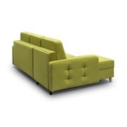 Storage/sleeper small apt sectional in lime green by Meble additional picture 3